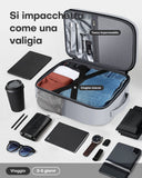 HOTOR Zaino - Zaino da Viaggio Aereo Bagaglio a Mano Approvato per Volo per Uomo e Donna, Zaino per Laptop da 15,6" e Accessori da Viaggio, per Lavoro, Affari, Weekend e Università (Grigio)