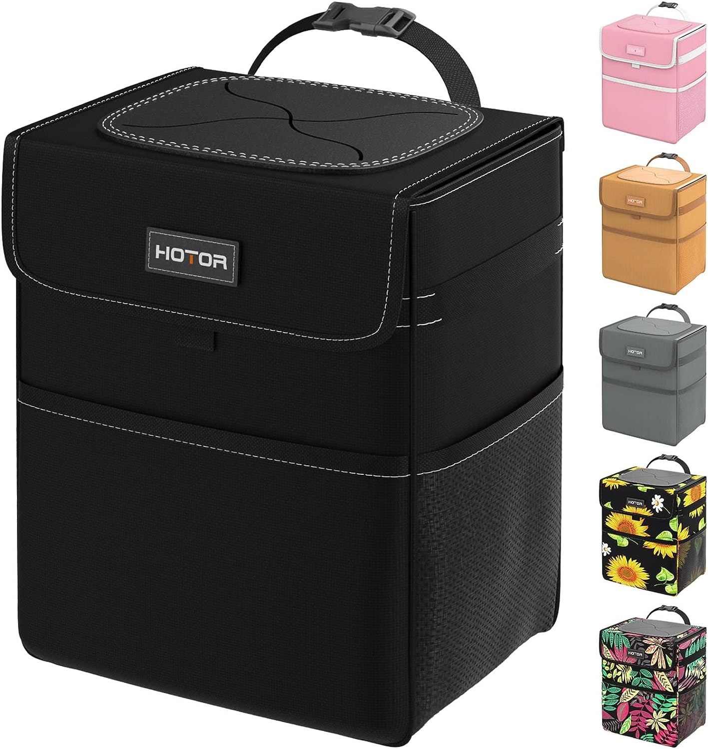 HOTOR Car Trash Can - Leak-Proof Car Organizer and Storage Bag for The Back/Front/Console of Any Cars,Sedans, SUVs & Trucks Easy-to-Install Car Accessory Interior