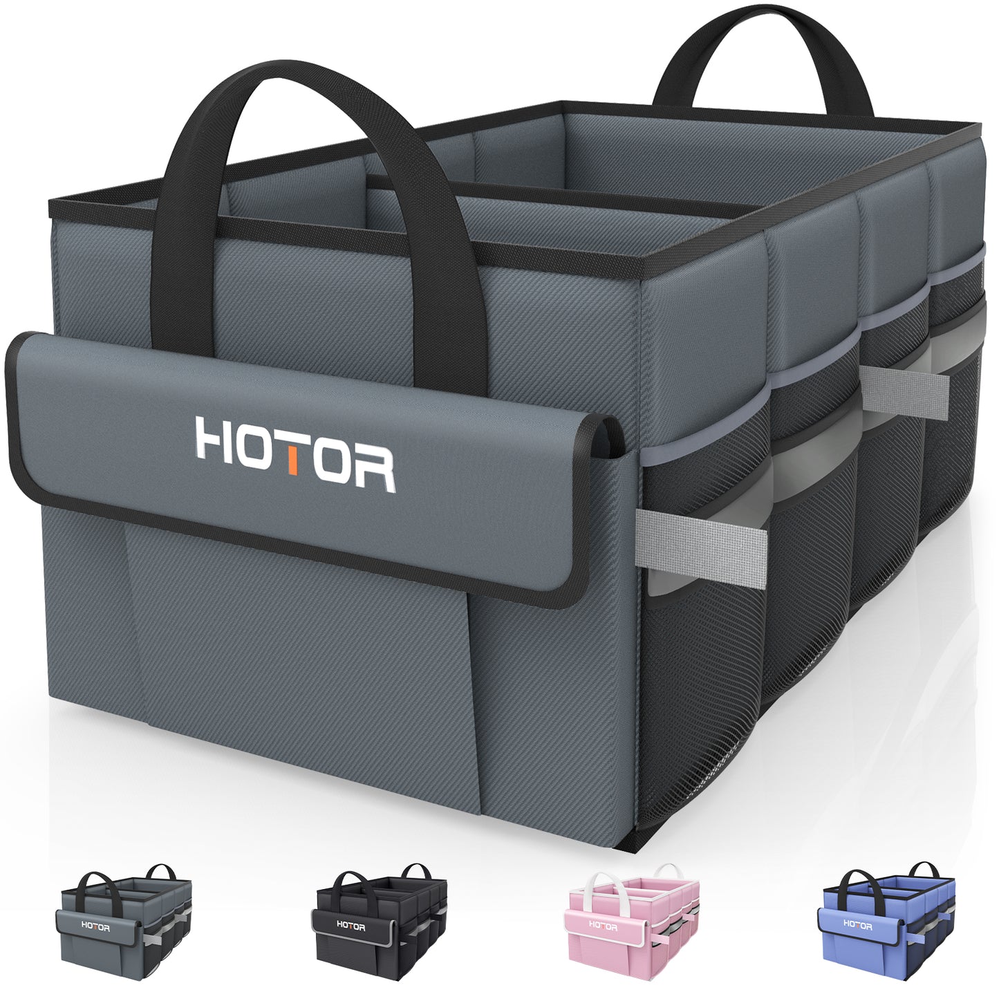 HOTOR Trunk Organizer for Car Gray